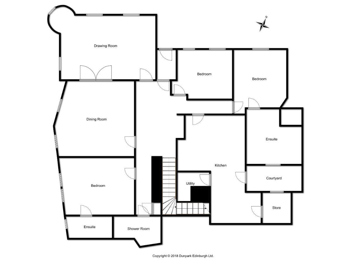 Elegant 3-Bedroom Ramsay Garden Apartment In Edinburgh City Centre מראה חיצוני תמונה